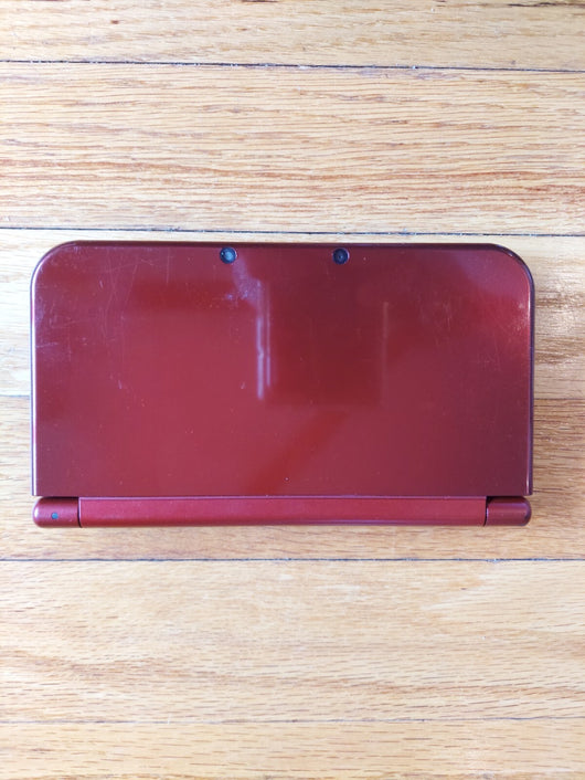 New Nintendo 3DS XL (Maroon) Bundle W/Stylus, Charger, Carrying Bag, & 5 Games