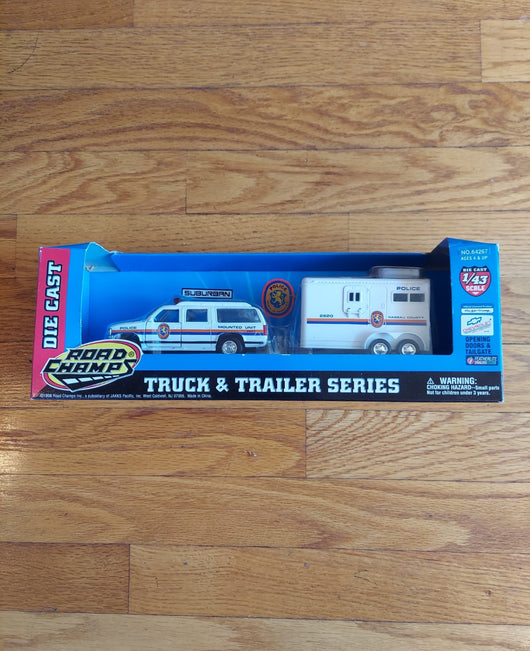 Road Champs: Truck & Trailer Series - Nassua County Police Mounted Unit - 1/43