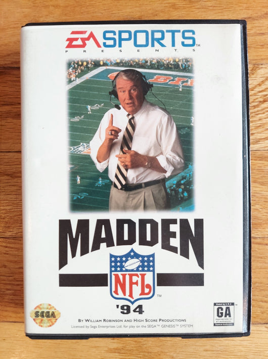 Madden NFL '94 (CIB) - Sega Genesis Game American Football Sports Fast Shipping!