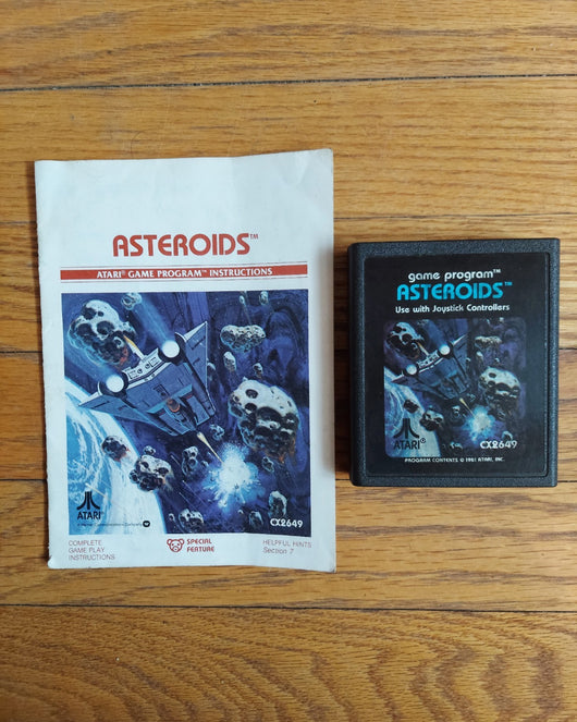 5 Game Atari 2600 Lot W/Manuals (Super Breakout, Defender, Swordquest Fire World