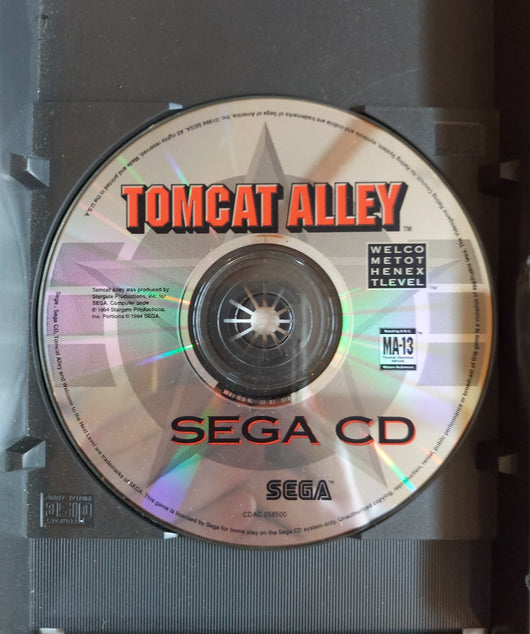 Tomcat Alley (CIB) - Sega CD Game Action Shooter Aviation, Works, Fast Shipping!