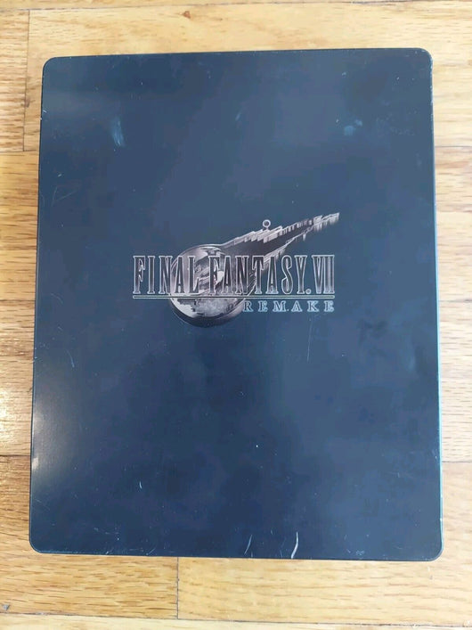 Final Fantasy 7 Remake PS4  Sephiroth Steel Book W/Disc 2 & Soundtrack Disc,Read