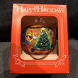 Walt Disney Merry Christmas 1989 Glass Ball Ornament Pinocchio. Fast Shipping