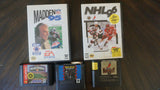 Sega Genesis lot of 5 Awesome Sports games. Madden 95 (CIB) with poster, Nhl 96