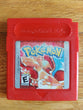Authentic Pokemon Red - GB - Faded Label - Saves, Works, Fast Shipping