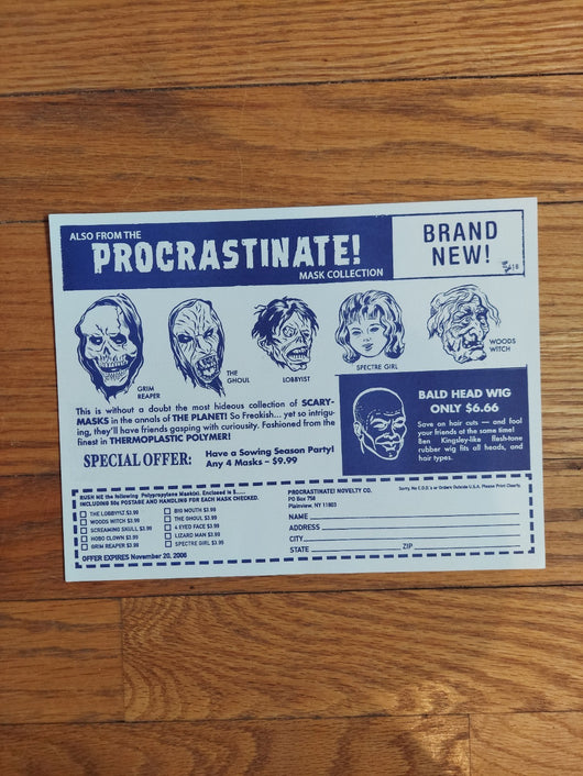 Brand New: The Devil & God Are Raging Inside Me - Ghoul Mask - NEW Open Box