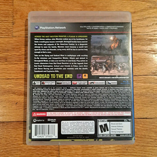 Red Dead Redemption: Undead Nightmare (Sony PlayStation 3, 2010),CIB,Fast Ship