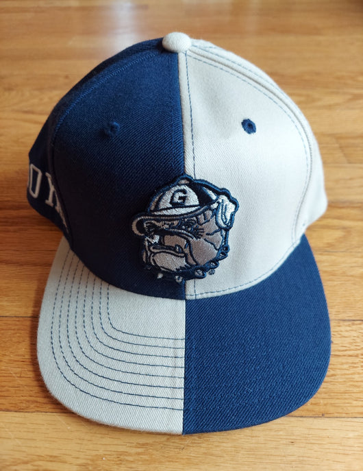 Starter: Georgetown Hoyas Bulldog Snapback Hat Cap (Split Color), Fast Shipping!