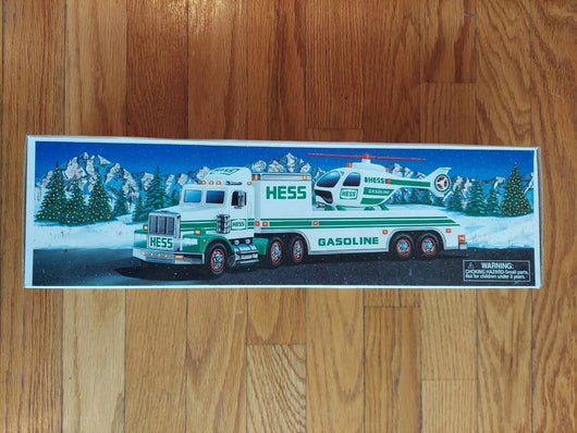 Hess 1995 Toy Truck And Helicopter, Fast Shipping