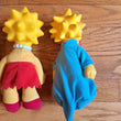 Vintage 90s Simpsons Burger King Plush Doll Set 4 Homer Marge Maggie Lisa