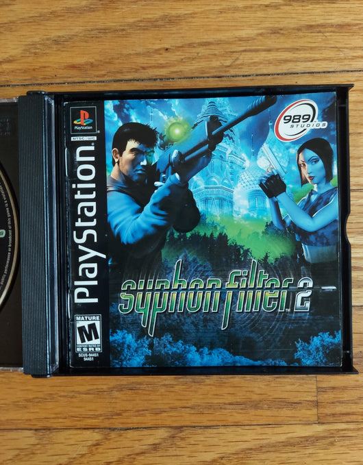 Syphon Filter 2 (Disc & Manual Only) - PS1 Game Shooter, Works, Fast Shipping!