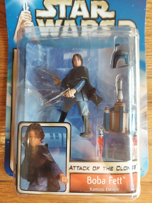 Star Wars: Attack Of The Clones 9 Figure Lot Boba Fett, Obi-Wan Kenobi,Fast Ship