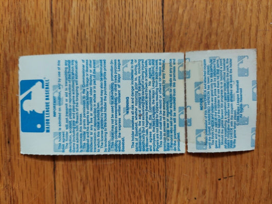 Mets 1988 Game 4 Championships - 2 Ticket Stubs (Seat 1 & 2), FAST SHIPPING