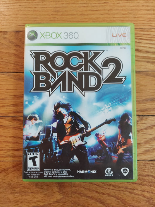 Harmonix Rock Band Wired Fender Stratocaster Guitar Xbox 360 W/Strap & Rock Band