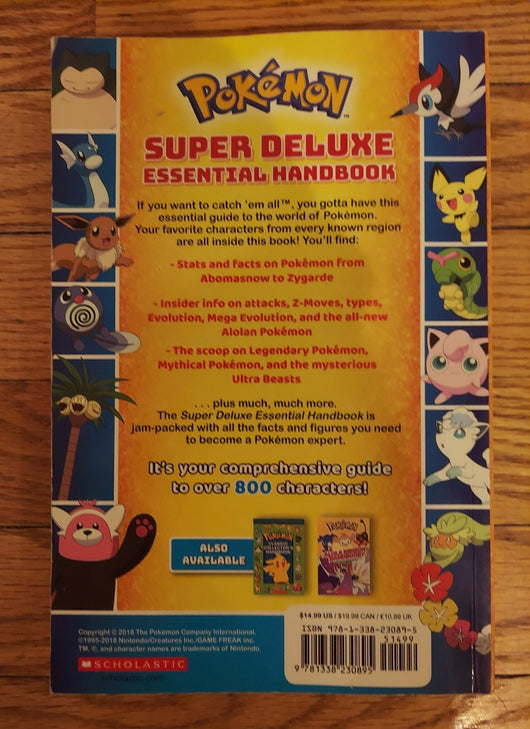 6 Pokemon Scholastic Handbooks - No Posters - Scarlet Violet Galar Super Deluxe