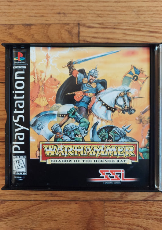 Warhammer: Shadow Of The Horned Rat (CIB) - PS1 Game Strategy War Fast Shipping!