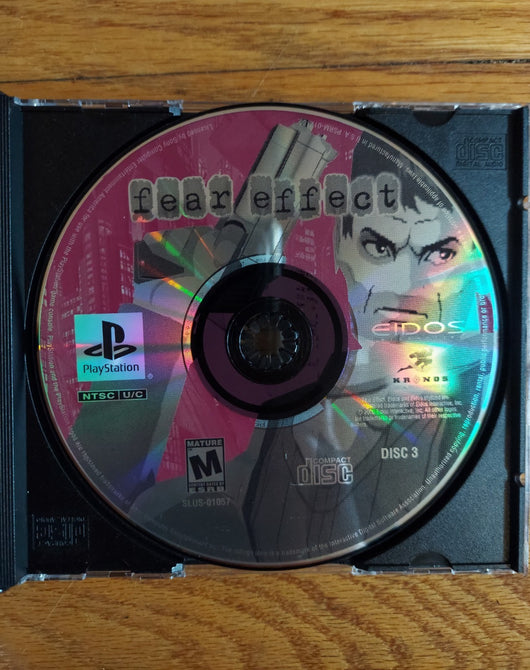 Fear Effect (Discs Only) - PS1 Game Action Adventure Retro Works, Fast Shipping!