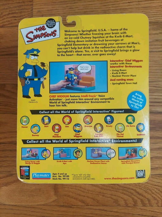 VINTAGE 2000 The Simpsons Intelli-Tronic Voice Activation 