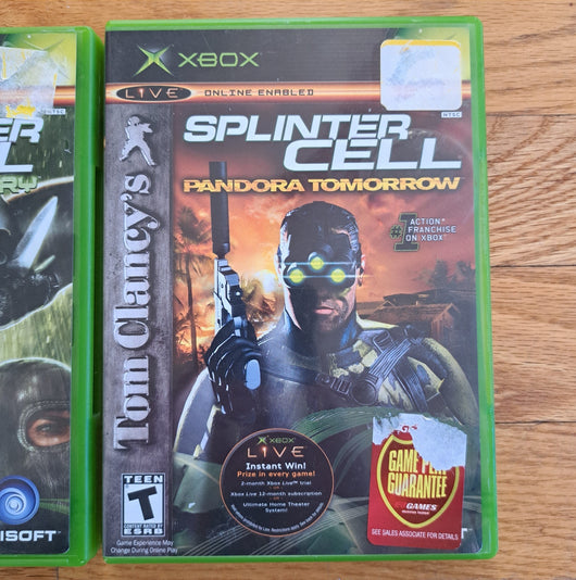 Splinter Cell Combo: Pandora Tomorrow & Chaos Theory - Xbox Game Fast Shipping!