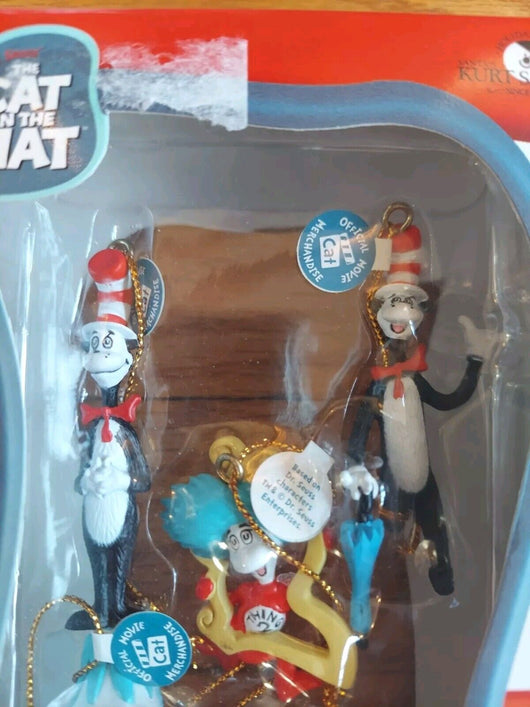 Cat In The Hat: 5 Piece Mini Holiday Ornament Set