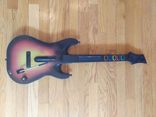 Guitar Hero Sunburst Wireless Guitar For Xbox 360 (No Battery Cover), Fast Ship!