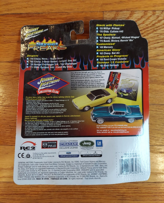 Johnny Lightning: The Spoilers - '57 Chevy Nomad - Wicked Wagon - 1/64 Scale NEW