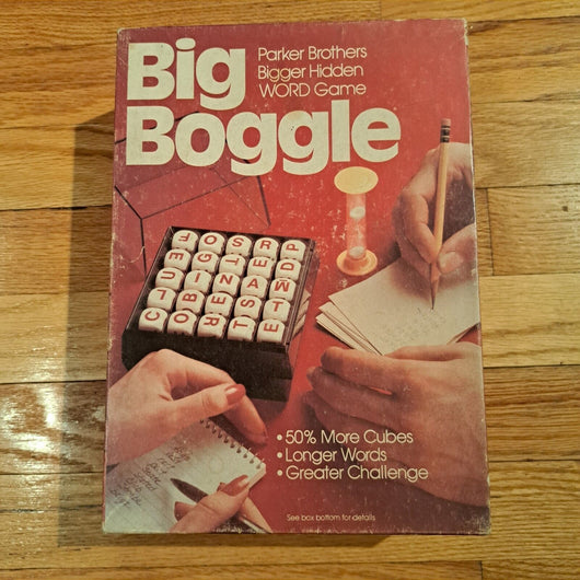 Big Boggle Game by Parker Brothers Vintage 1979
