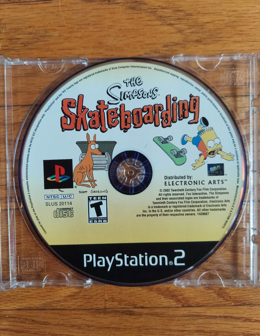 The Simpsons Skateboarding (Disc Only) - PS2 Game Sports, Works, Fast Shipping!