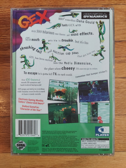 Gex (CIB) - Sega Saturn,Works, Fast Shipping!
