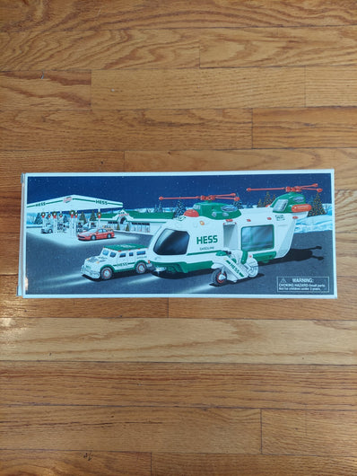 Hess 2001 Helicopter With Motorcycle And Cruiser,Fast Shipping