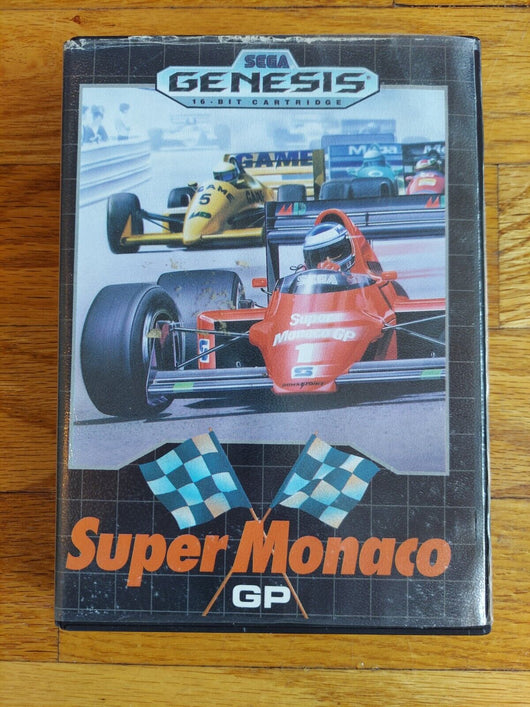 Super Monaco GP (Sega Genesis, 1990) CIB Complete In Original Box, Tested