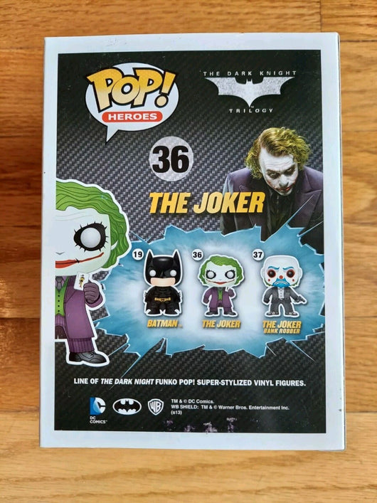 Funko Pop! Vinyl: DC Comics - The Joker (Dark Knight) #36 Mint, Fast Shipping