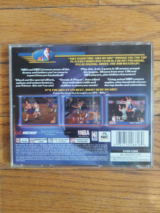 NBA Showtime: NBA On NBC (CIB) - PS1 Game Sports Basketball -Works Fast Shipping