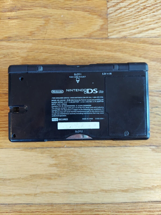 Nintendo DS Lite (Black) - For Parts, Doesn't Power On, Fast Shipping!