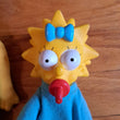 Vintage 90s Simpsons Burger King Plush Doll Set 4 Homer Marge Maggie Lisa 