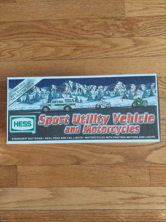 2004 Hess Gasoline Sport Utility Vehicle and Motorcycles HESS TRUCK NEW in Box