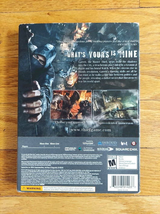 Thief (Collector's Edition) Xbox One, Works, Fast Shipping