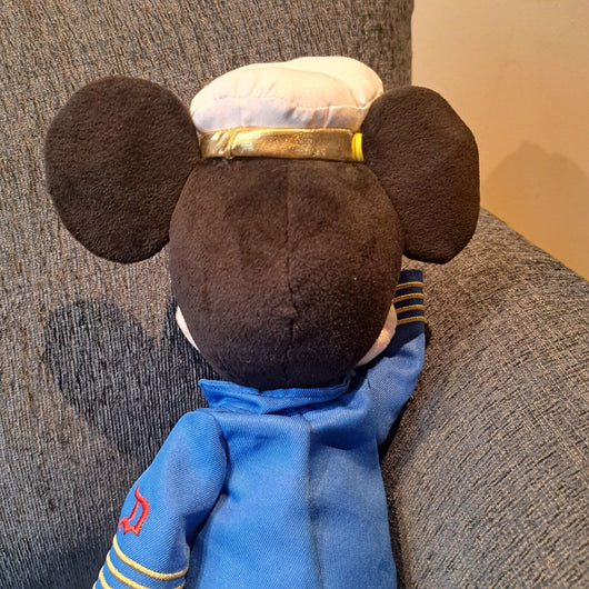   Disney Mickey Mouse Airline Pilot Plush, Great Condition,Fast Shipping