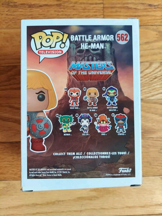 Funko Pop! Television: Battle Armor Skeletor #563 & Battle Armor He-man #562,new