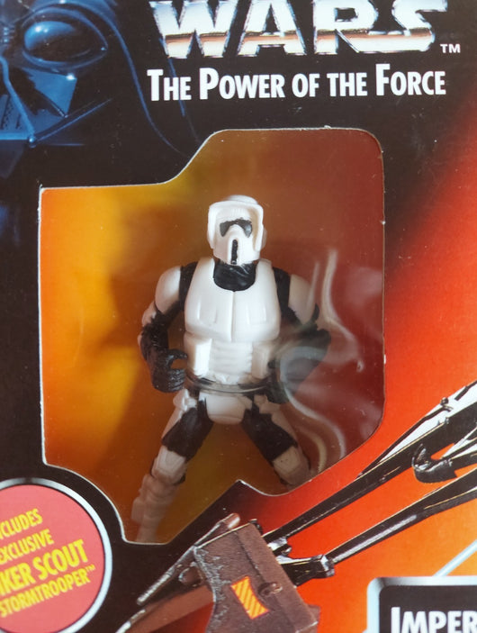 1995 Star Wars: POTF - Imperial Speed Bike W/Biker Scout Figure - NEW in Box