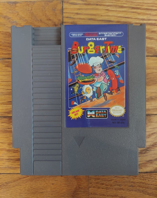 Burgertime (Cartridge Only) - NES Game - Action Platformer - Works Fast Shipping