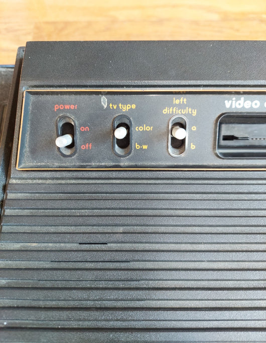 Atari 6-Switch 2600 (CX-2600) - Tested/Works - W/Game Center Storage Container