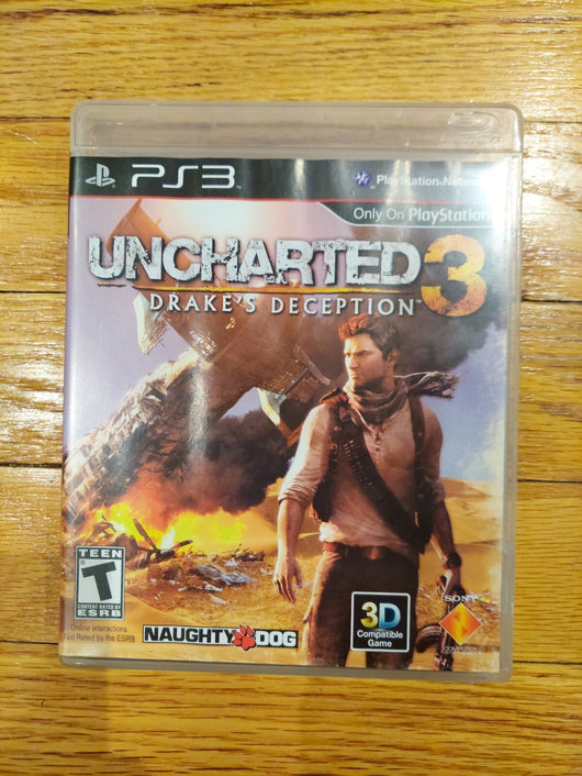 PS3 (CECH-2001B) (250GB) Bundle W/1 Controller, Cords, & 4 Games (Uncharted 3: D
