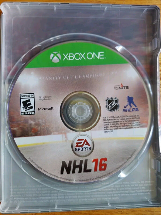 Xbox One NHL 16' Limited Collector's Edition Steelbook-EA Sports, No Manual