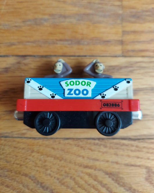 Thomas & Friends Take N Play Die-Cast Soder Zoo - Monkey Car & Lion Car - Works!