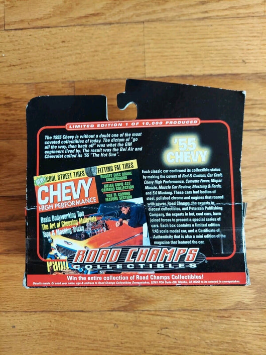 Road Champs Collectibles: Chevy 5 Car Lot ('55 Chevy, '55 Chevy W/Flames, '69...