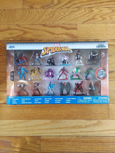 Marvel Spider-Man: 18 Nano Die Cast Metal Figs Collection (Jada), Fast Shipping!