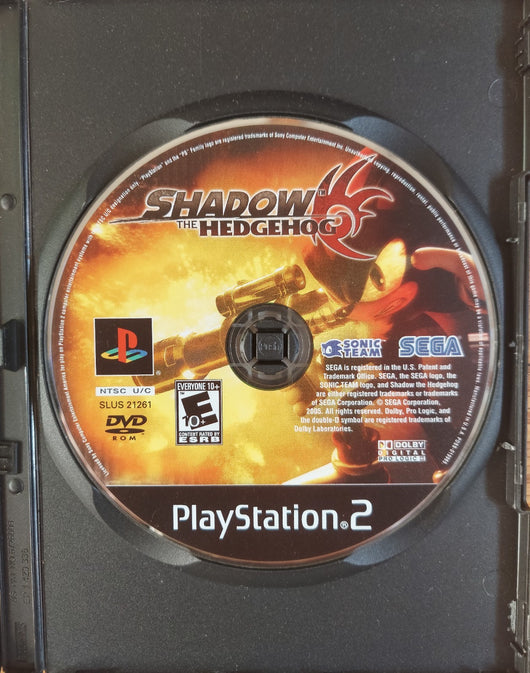 Shadow The Hedgehog - Black Label (No Manual) - PS2 Game - Works Fast Shipping!