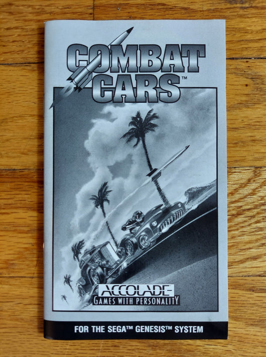 Combat Cars (CIB) - Sega Genesis - Game Racing Vehicular Combat - Fast Shipping!