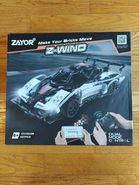 Zayor Z-Wind Remote Control Build It Race Car, BUILD THE CAR AND DRIVE IT, NEW